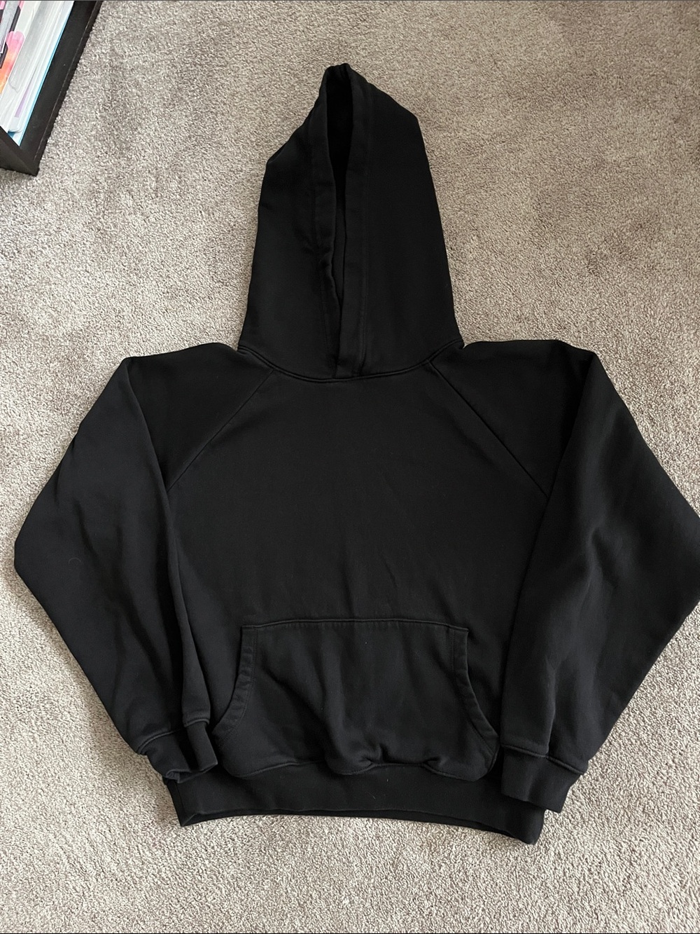 GAP Girls Black Fleece-Lined Hooded Pullover
